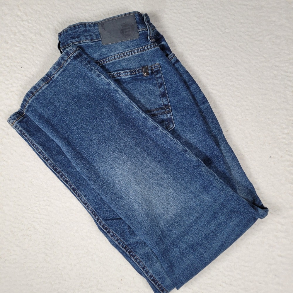 Buffalo David Bitton Ash-X Jeans Mens 32x30 Blue Slim Stretch Medium Wash Denim
